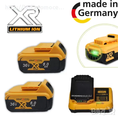 Акумулаторен Винтоверт KRAFT Royal 36V + 111 части / бормашина с инструменти в куфар, снимка 3 - Винтоверти - 49136872