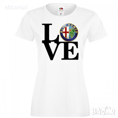 Дамска тениска Alfa Romeo LOVE, снимка 3 - Тениски - 32834738