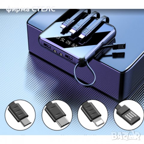 Външна батерия STELS Q40, PowerBank, 10000mAh, Черен/Син/Червен, снимка 6 - Външни батерии - 40181108