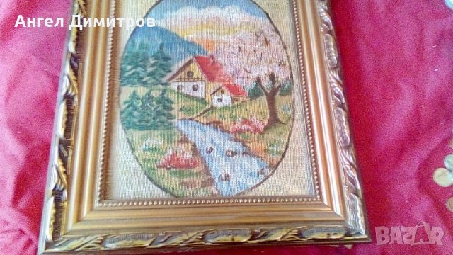 Красив гоблен ръчна изработка , снимка 7 - Декорация за дома - 38854541