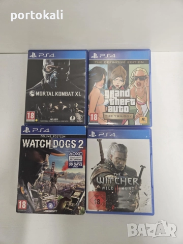 GTA Mortal Kombat The Witcher игри PS4 ПС4 Плейстейшън 4 Playstation 4