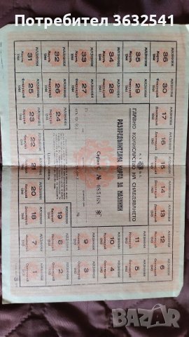 Продавам стара разпределителна карта за мазнини от 1943г., снимка 1 - Други ценни предмети - 40402171