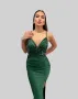 Зелена дамска рокля , снимка 3
