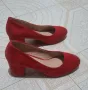 Елегантни обувки в червен цвят, снимка 1
