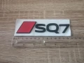 емблема Audi SQ7 нов стил черно с червено, снимка 2