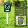 Ултразвуков репелент /Соларно Зареждане и USB / Репелент против кучета,котки,мишки,птици, снимка 4