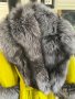 Дамско палто сибирска лисица и лама С, М,Л, снимка 4