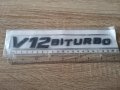 Надписи Mercedes Benz Мерцедес Бенц V12 Biturbo, снимка 2
