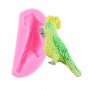 Качулат папагал силиконов молд форма декорация торта фондан сладки мъфини, снимка 1 - Форми - 26818924