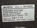 Тонколони  SONY SS-H2600, снимка 6