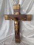 Стар кръст разпятие Христово,голям,тежък кръст от божи гроб,донесен преди 50,Исус Христос, снимка 3