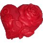 Сапун сърце с рози, снимка 1 - Ръчно изработени сувенири - 37958266