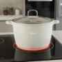 Дълбока тенджера Goldmann GM-0624B с мраморно покритие, 24 см, 6.2 л, индукция, снимка 2
