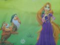 Приказна завеса със Снежанка и джуджетата , снимка 1 - Пердета и завеси - 40745902