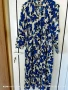 H&amp;M рокля в бяло синьо и черно ХЛ размер , снимка 1
