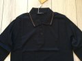 НОВА черна памучна поло фланела / блуза с яка GUCCI размер M, снимка 2