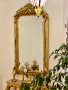 Голямо огледало - Ангели "Луи XV" (златно)