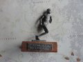 Стара Бронзова пластика фигура спортист, снимка 7
