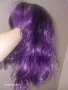 Лилава вълниста перука с бритон, снимка 6