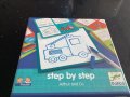 DJECO Step by step,комплект за рисуване стъпка по стъпка,нов,в кутия, снимка 1 - Образователни игри - 43670000