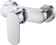 Solepearl Хромиран стенен душ смесител с месингов ръчен душ кран, изход G1/2", снимка 1