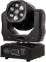 Преносими LED сценични светлини с движеща се глава и управление (6x12W + лазер), снимка 2
