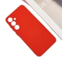Силиконов кейс bSmart Silicone Soft Cover, За Samsung Galaxy S25 FE, Червен и Протектор, снимка 2