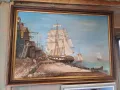 Стара маслена картина в/у платно. , снимка 1