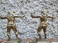 Антикварни Бронзови Свещници Фокусник Франция- (1930-1940г), снимка 7