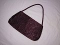 Accessorize малка дамска чанта с мъниста във виолетов цвят - със забележки, снимка 4