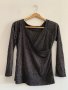 Черна блуза със сребърно, снимка 3