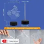 Холограмна 3D LED лампа Мотокрос-дистанционно управление 16 цвята+други режими на управление, снимка 13