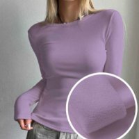 Поларена /термо блуза  Dazy Star Solid с кръгло деколте, снимка 1 - Блузи с дълъг ръкав и пуловери - 43761223