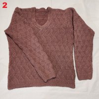 Вълнени Пуловери домашно плетени, снимка 3 - Блузи с дълъг ръкав и пуловери - 40217262