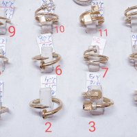 Златни пръстени Пирон  585-14K, снимка 1 - Пръстени - 31553173