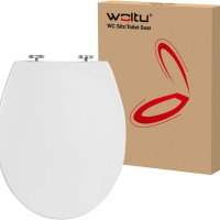 Капак и седалка за тоалетна чиния с плавно затваряне Woltu бяла, снимка 1 - Други - 43972989