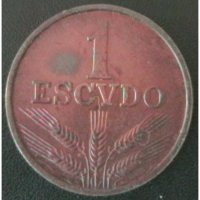 1 ескудо 1969, Португалия, снимка 1 - Нумизматика и бонистика - 32809440
