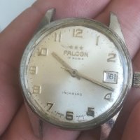 Швейцарски часовник FALCON. 17rubis. Vintage watch. Swiss made. Механичен механизъм. Мъжки часовник , снимка 5 - Мъжки - 39638518