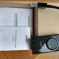 НОВ! UGreen USB external Stereo sound adapter, снимка 7 - Други - 32210569