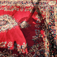 Прекрасен персийски ръчен килим, снимка 9 - Килими - 44909080