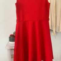 Червена рокля в размер L, снимка 15 - Рокли - 44086185
