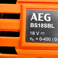 AEG BS18SBL - Акумулаторен безчетков винтоверт , снимка 5 - Винтоверти - 43399507