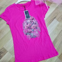 Уникална Единична бройка! Цикламена тениска Juicy Couture, снимка 1 - Тениски - 32879855