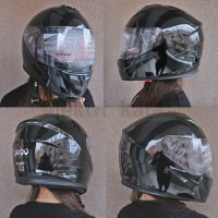 Каска за мотоциклет SHIDO Integral (вградени слънчеви очила), снимка 12 - Аксесоари и консумативи - 43804234