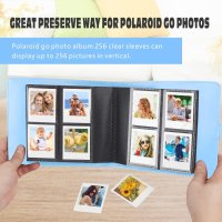 Фотоалбум с 256 джоба за Polaroid Go Instant Camera и Polaroid Go Film, синьо, снимка 5 - Чанти, стативи, аксесоари - 44053262