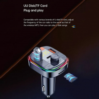 Трансмитер за автомобил, USB, BT5.0, RGB LED , снимка 5 - Аксесоари и консумативи - 36535081
