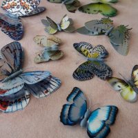 3D пеперуди за декорация с двойни крила СВЕТЕЩИ, снимка 18 - Декорация за дома - 25424987