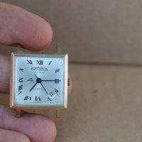 Руски СССР часовник Корнавин позлатен , снимка 1 - Антикварни и старинни предмети - 37605238