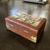 Ръчно изработена дървена кутия за бижута №1793, снимка 4 - Антикварни и старинни предмети - 35476752