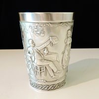 Чаша,халба от калай с картина No more kap in a cup. , снимка 7 - Антикварни и старинни предмети - 33664201